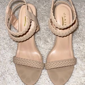 Women’s Nude Ankle Strap Heels